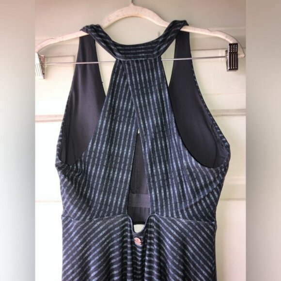 PrAna striped Saxon asymmetrical hem dress size M - Picture 3 of 4